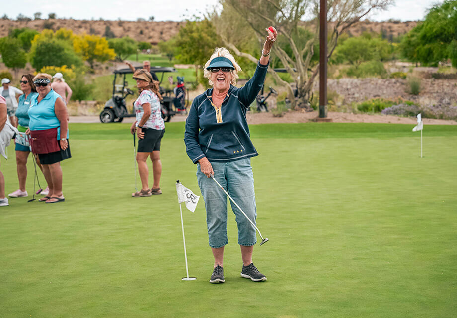 golfer on course